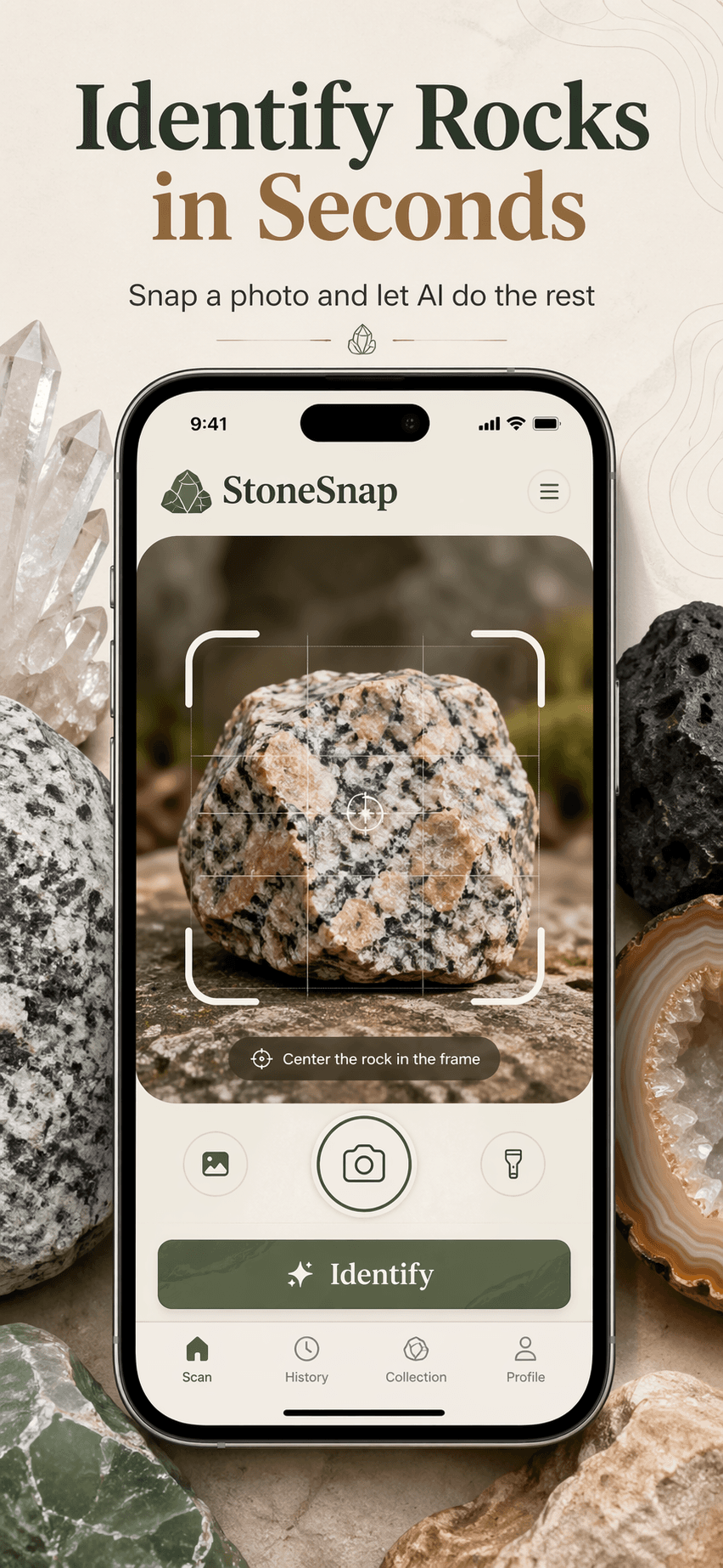 StoneSnap app screenshot
