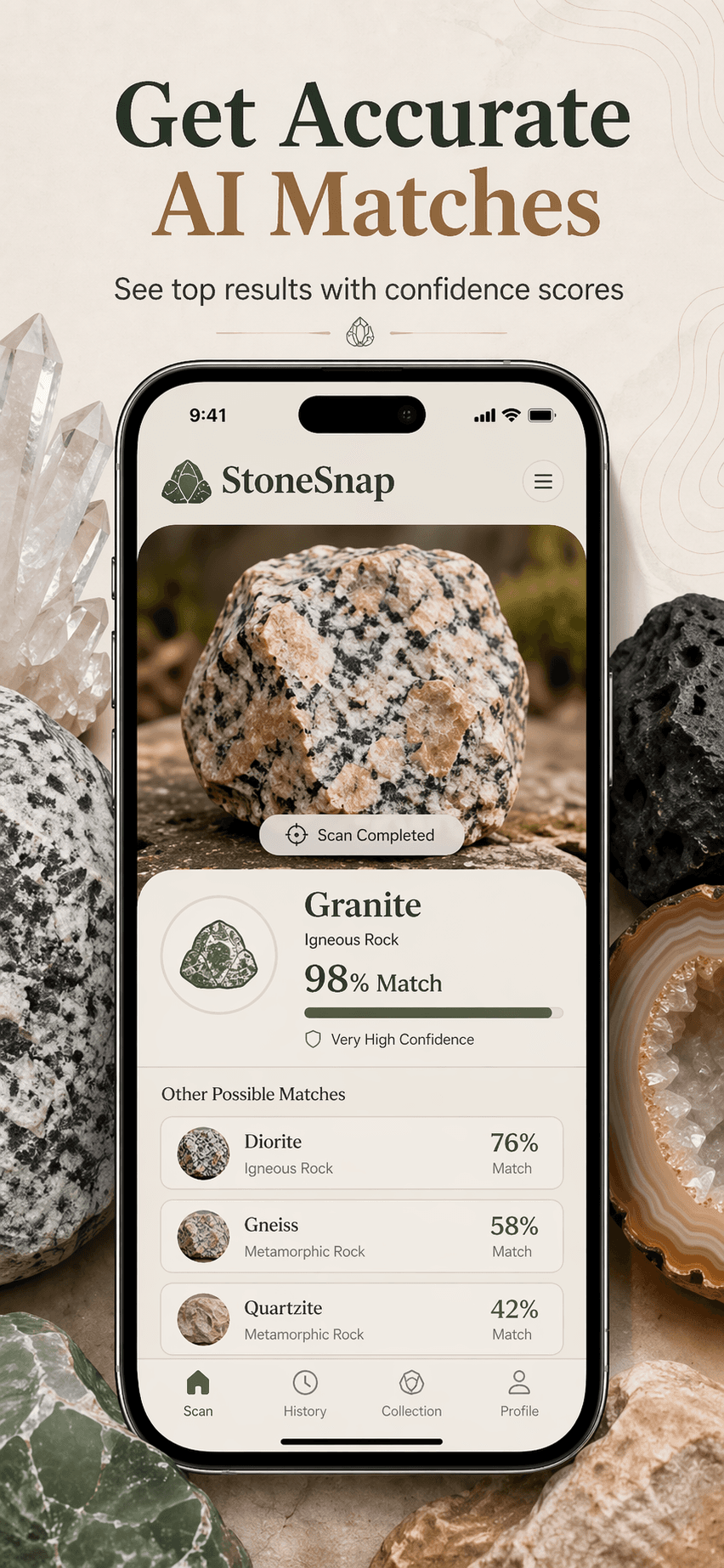 StoneSnap app screenshot
